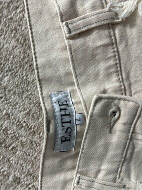 ESTHE Cream High-Waist Pants